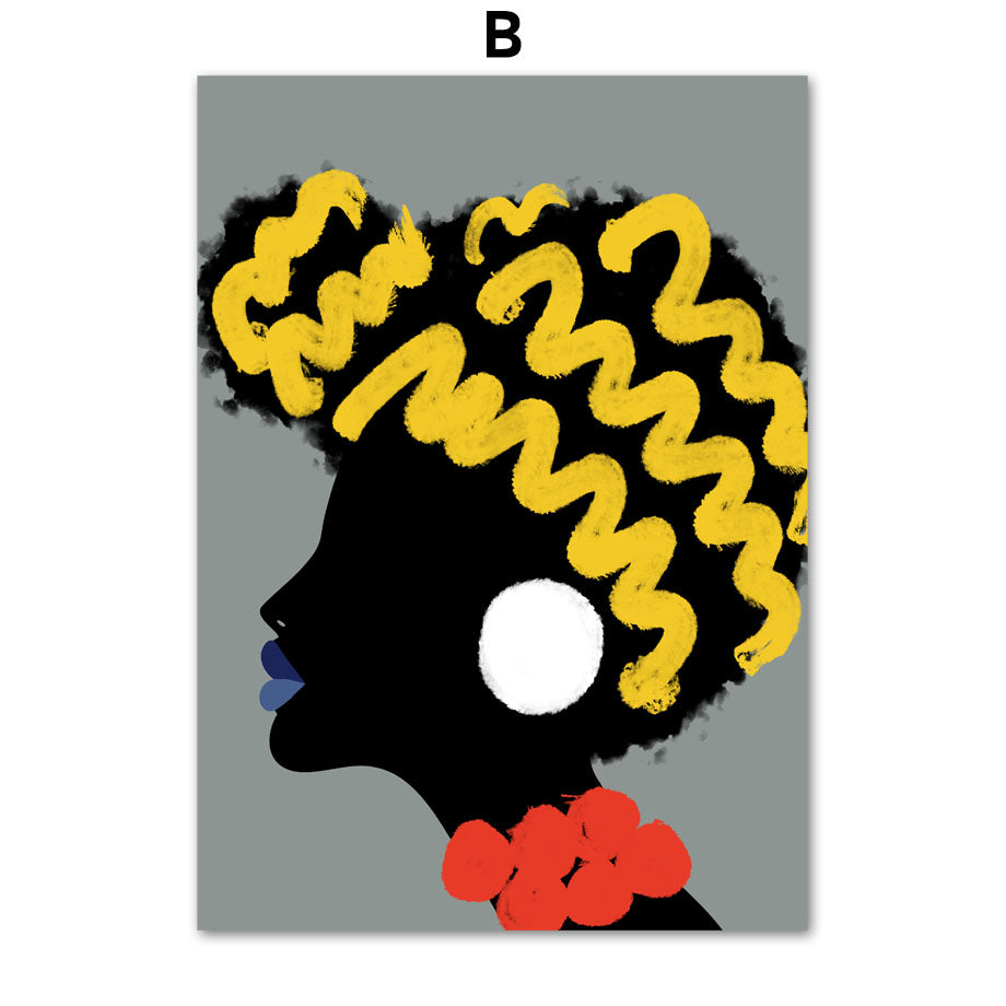 Abstract Girl Canvas Painting - Mod Nest