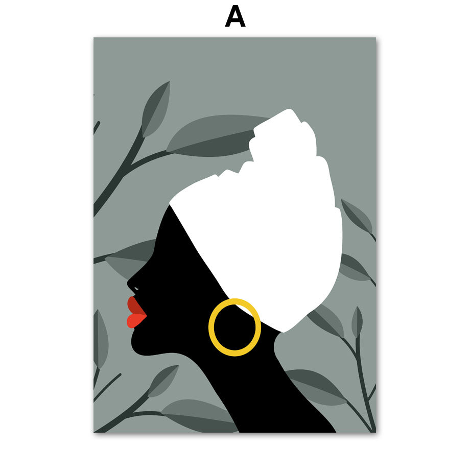 Abstract Girl Canvas Painting - Mod Nest