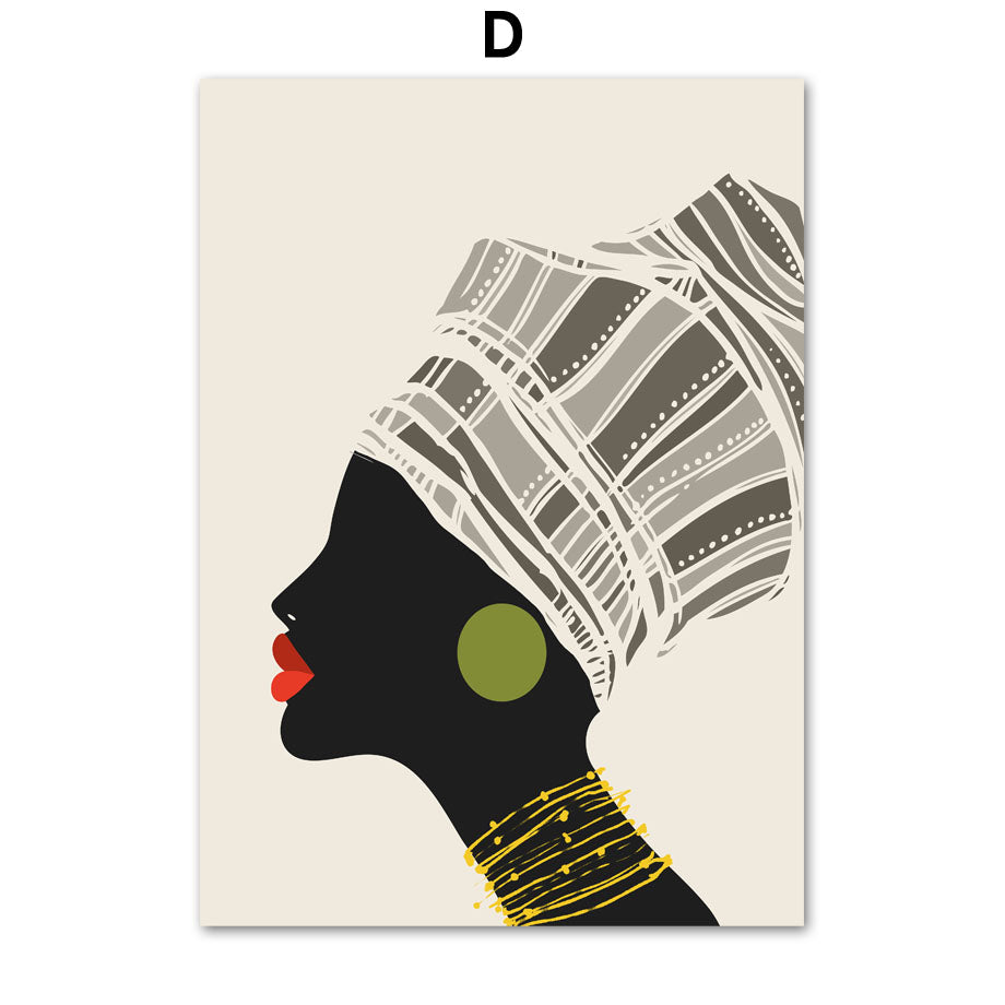 Abstract Girl Canvas Painting - Mod Nest