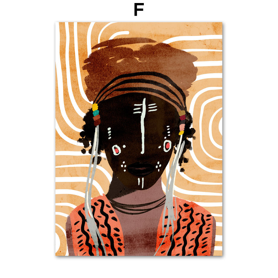 Abstract Girl Canvas Painting - Mod Nest