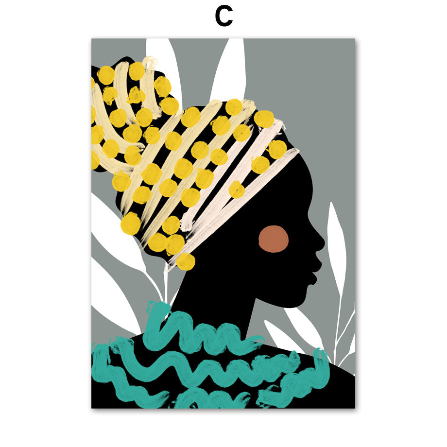 Abstract Girl Canvas Painting - Mod Nest