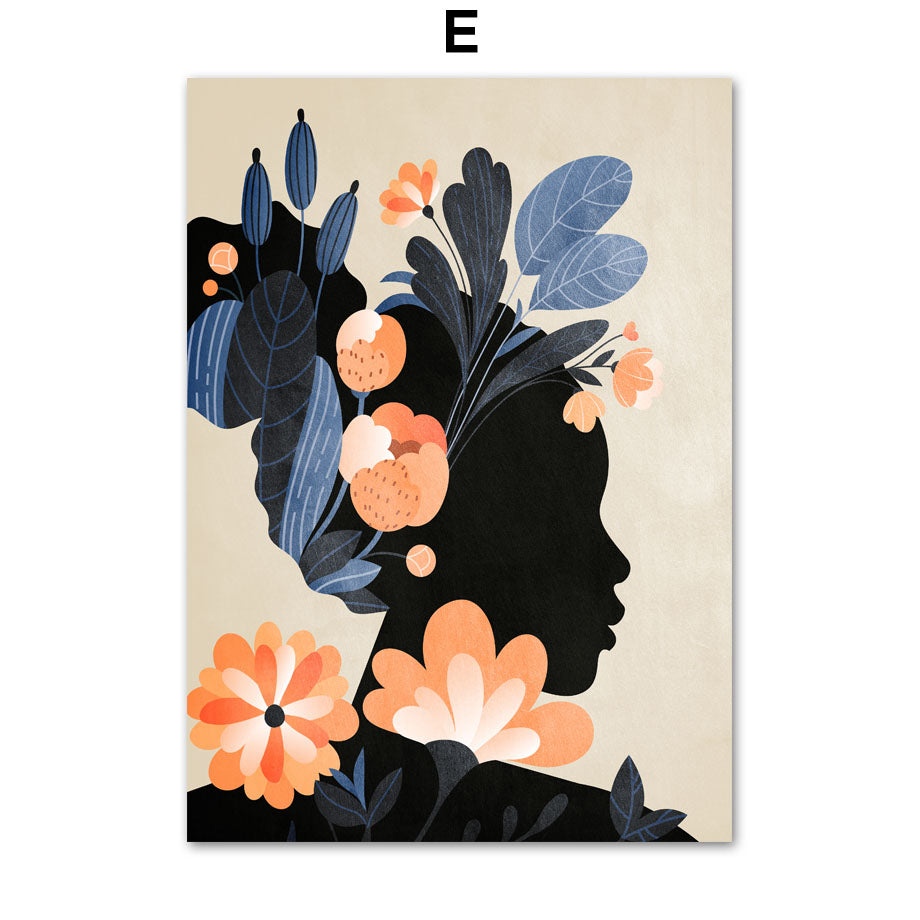 Abstract Girl Canvas Painting - Mod Nest